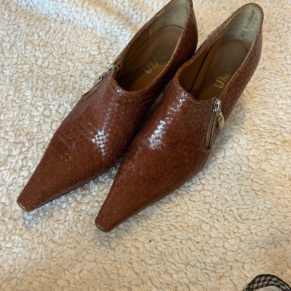 $50 sale Mikala Brazilian all leather Misty bootie side zip 7M retro boho artsy - Picture 7 of 8